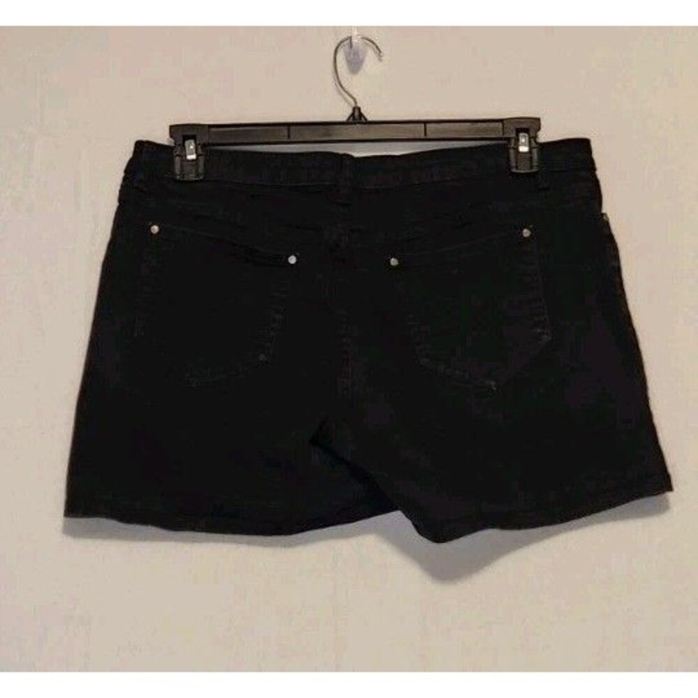 Lauren Conrad LC Women's Black Shorts Denim Size 12 Wash Wear Casual Summer - Picture 3 of 8